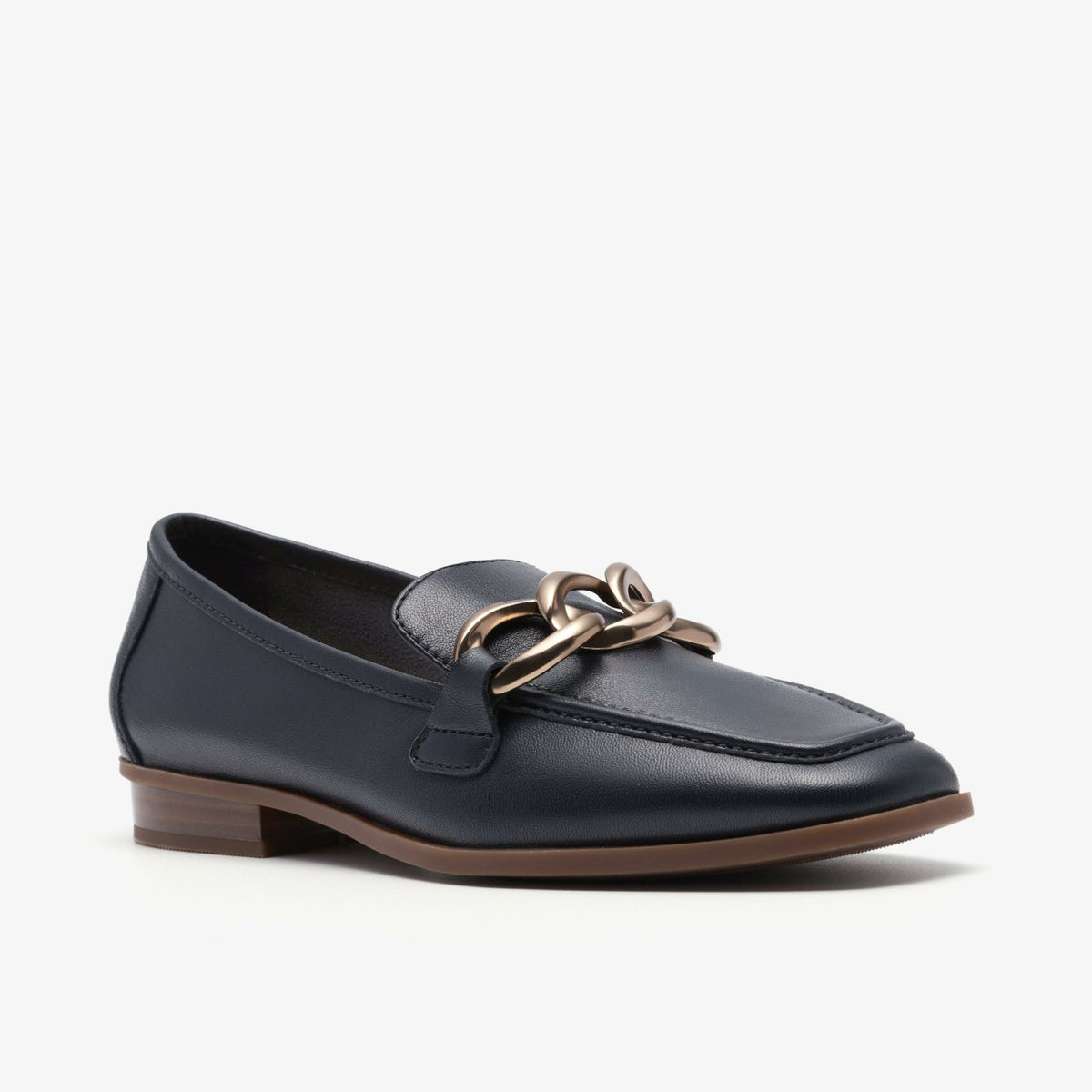 Sarafyna Iris Navy Leather - Clarks Women
