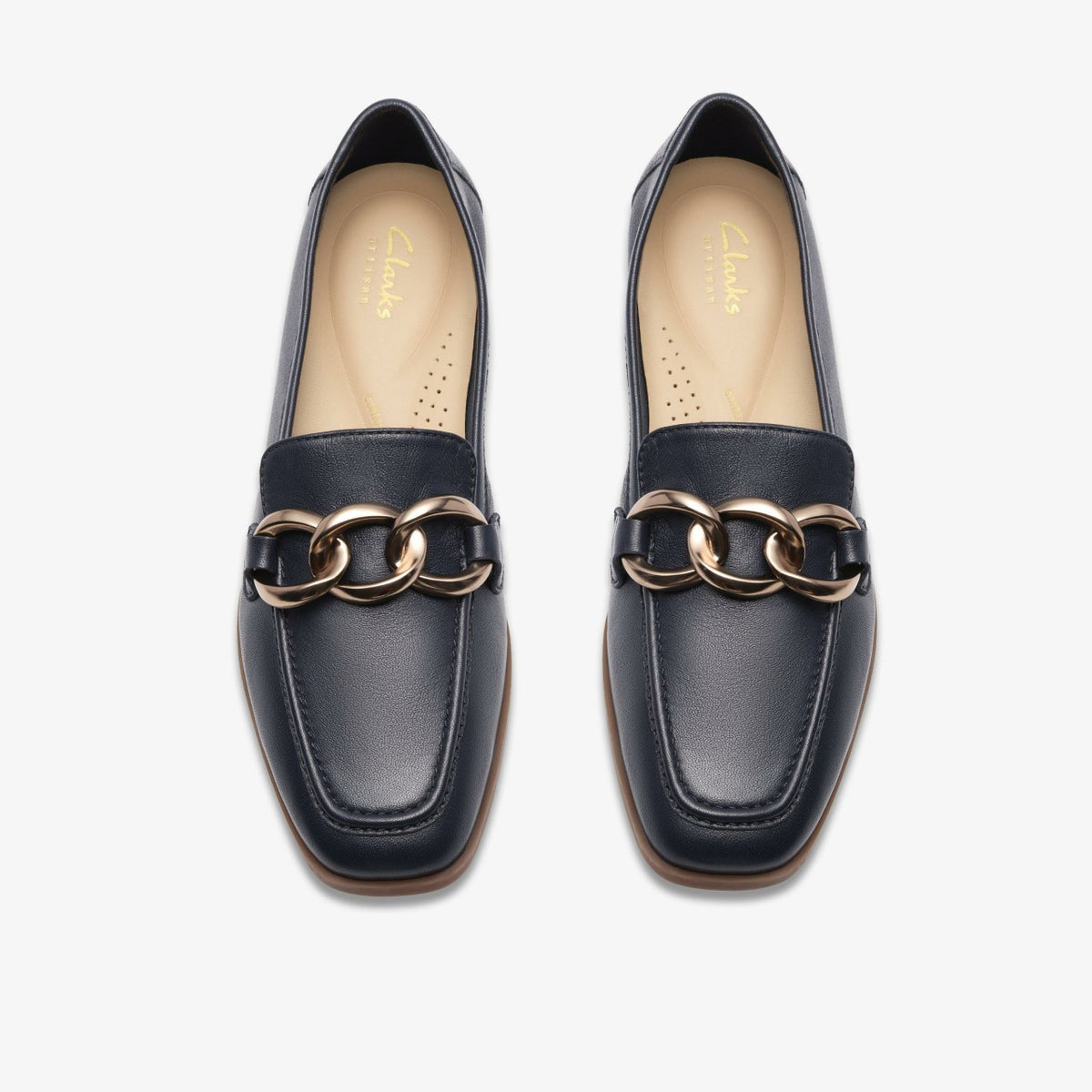 Sarafyna Iris Navy Leather - Clarks Women