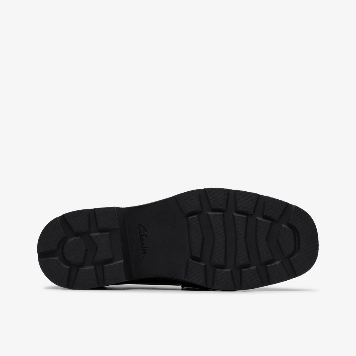 Eris Edge Youth Black Leather - Clarks Kids
