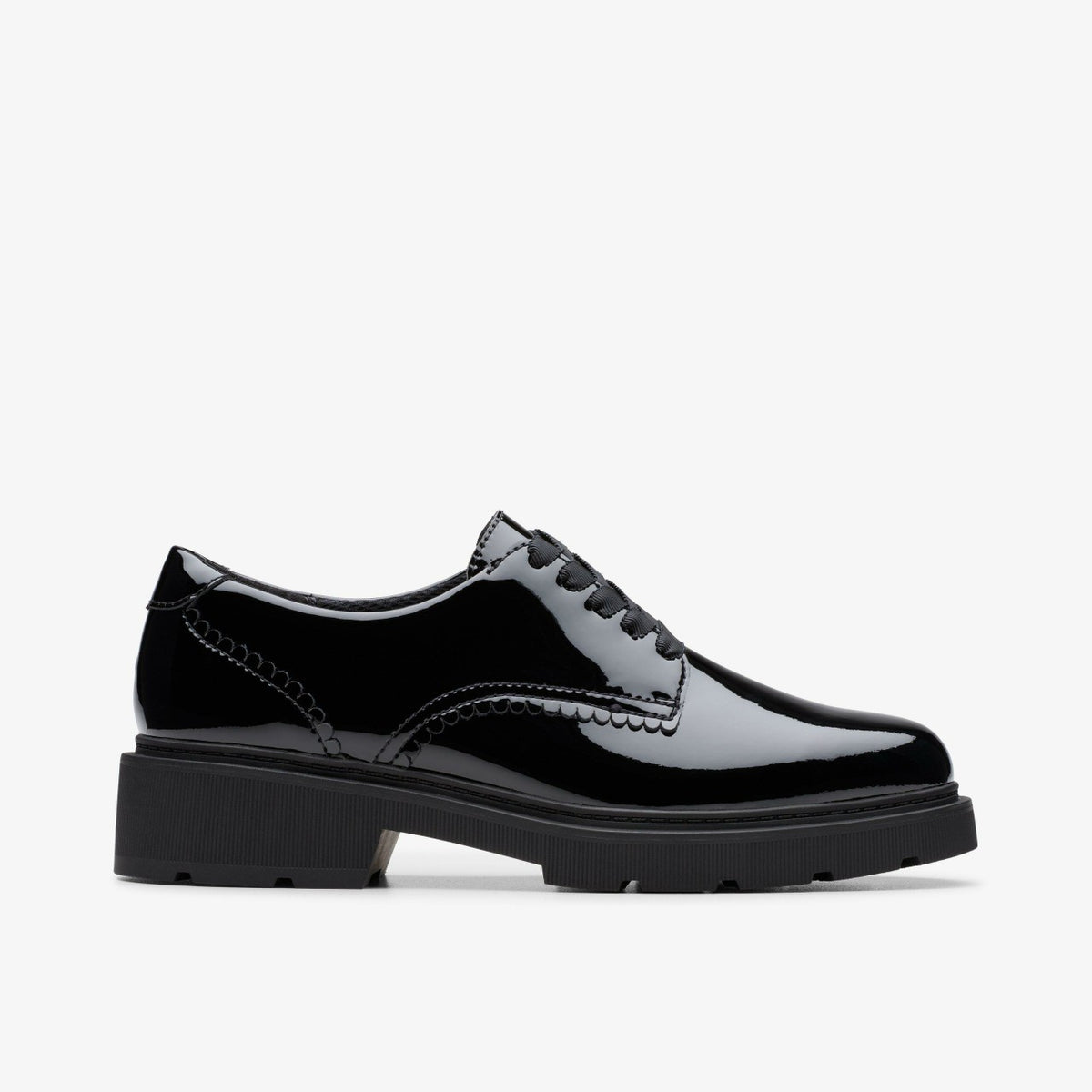 Eris Pure Youth Black Patent - Clarks Kids