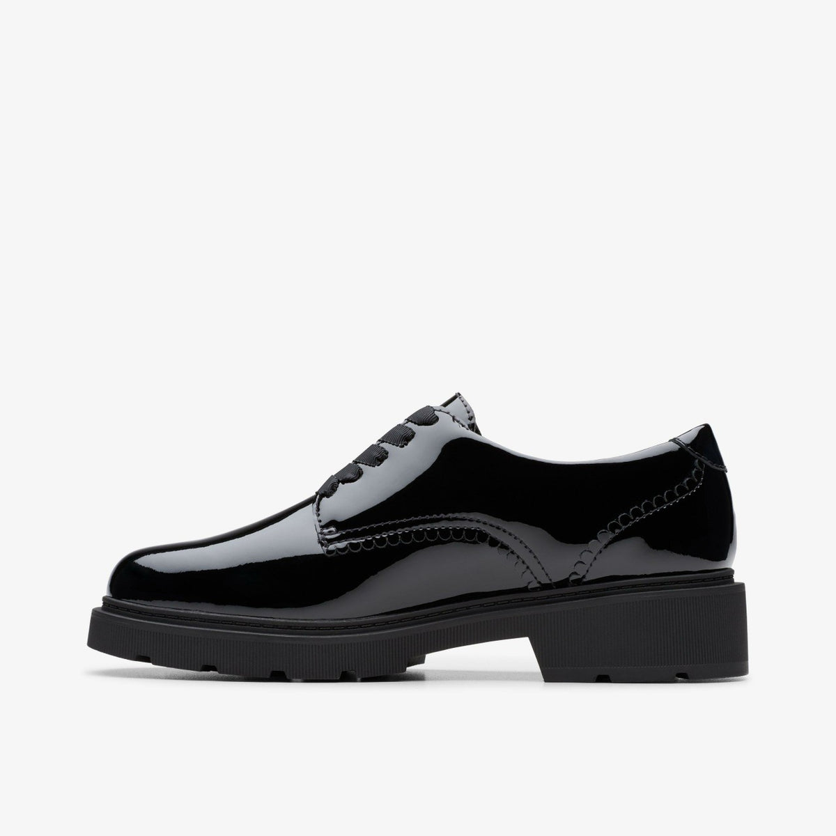 Eris Pure Youth Black Patent - Clarks Kids