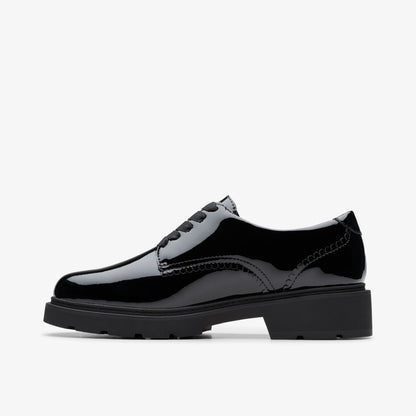 Eris Pure Youth Black Patent - Clarks Kids