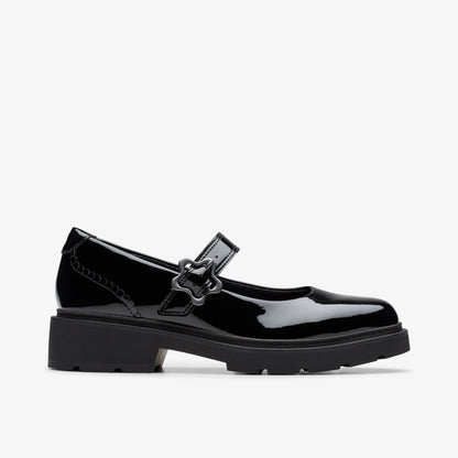 Eris Jane Youth Black Patent - Clarks Kids
