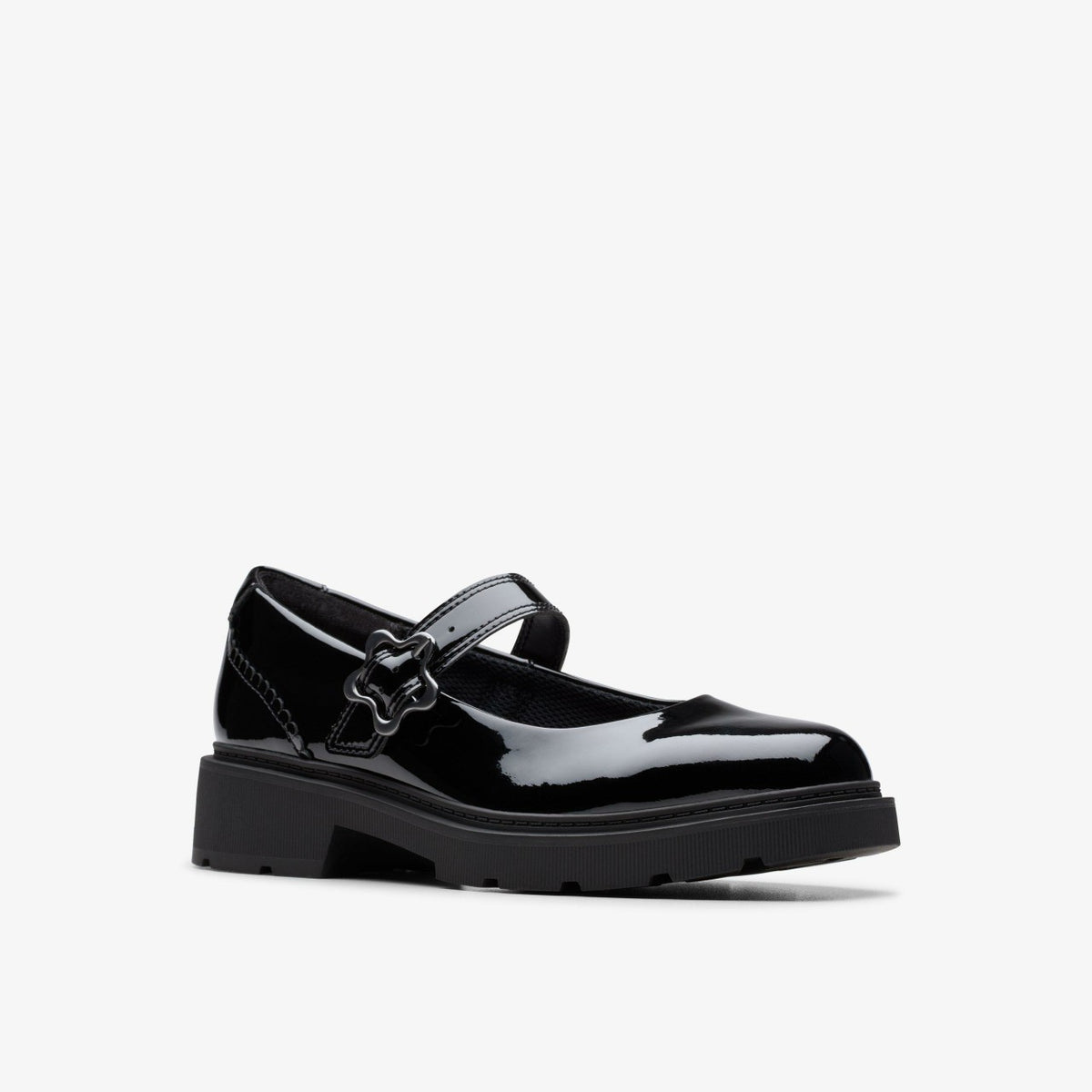 Eris Jane Youth Black Patent - Clarks Kids