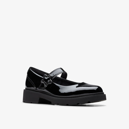 Eris Jane Youth Black Patent - Clarks Kids
