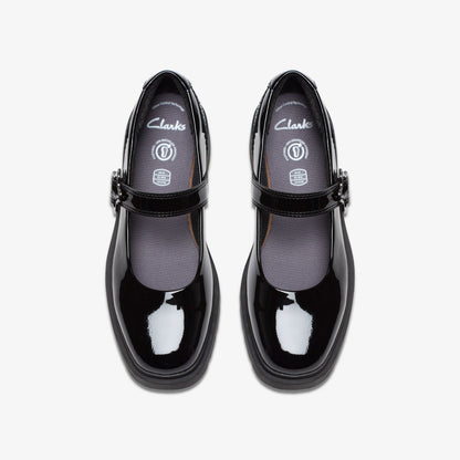 Eris Jane Youth Black Patent - Clarks Kids