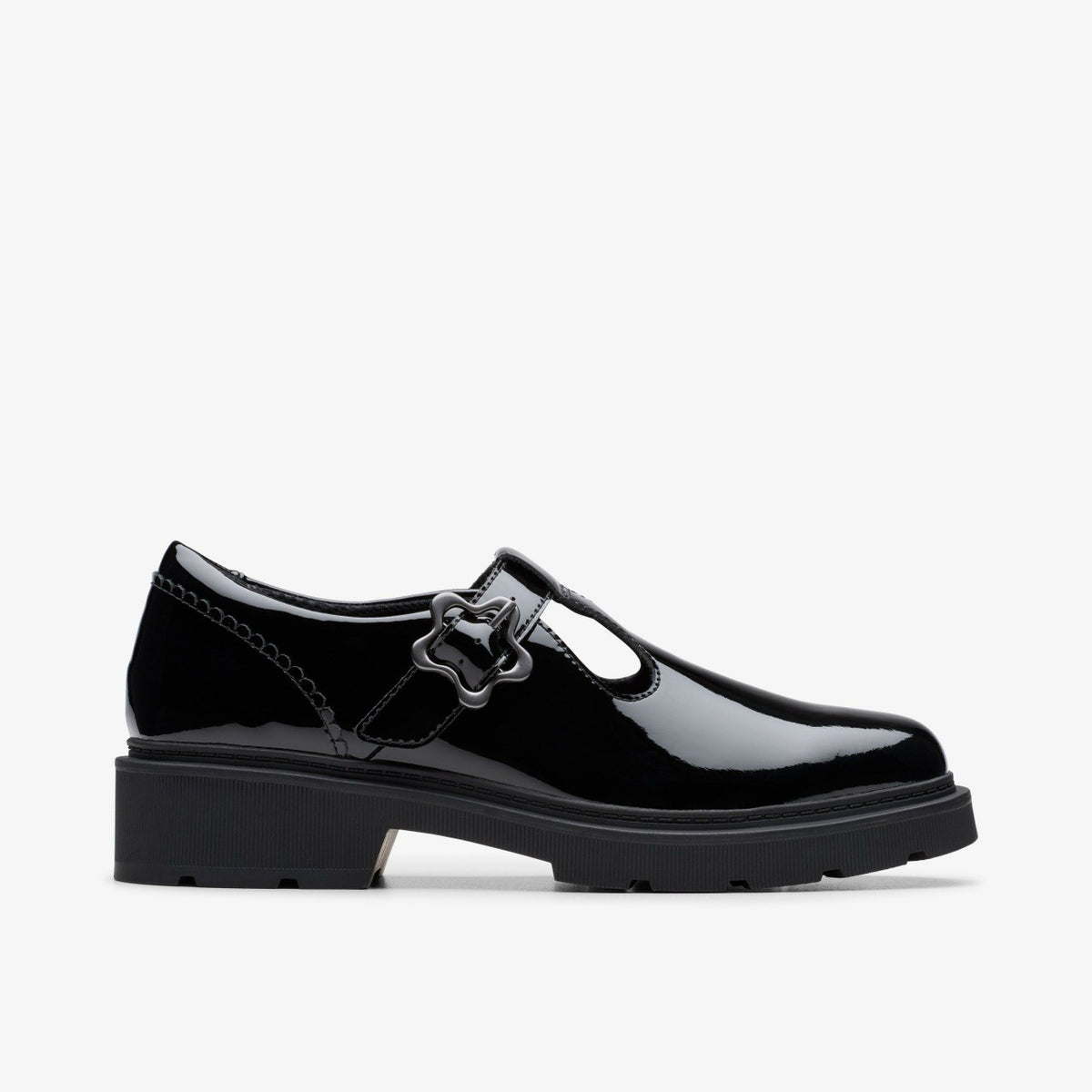 Eris Hope Youth Black Patent - Clarks Kids