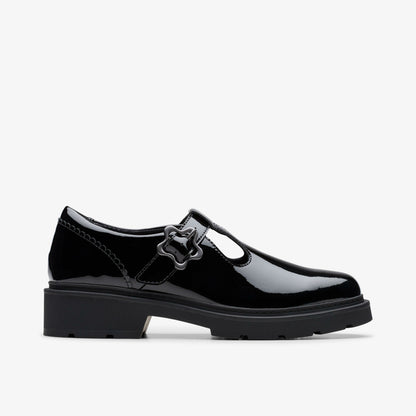 Eris Hope Youth Black Patent - Clarks Kids