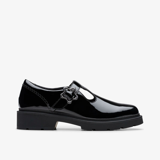 Eris Hope Youth Black Patent - Clarks Kids
