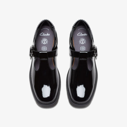 Eris Hope Youth Black Patent - Clarks Kids