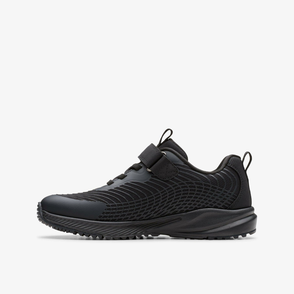 Deyes Dash Kid Black/Black - Clarks Kids