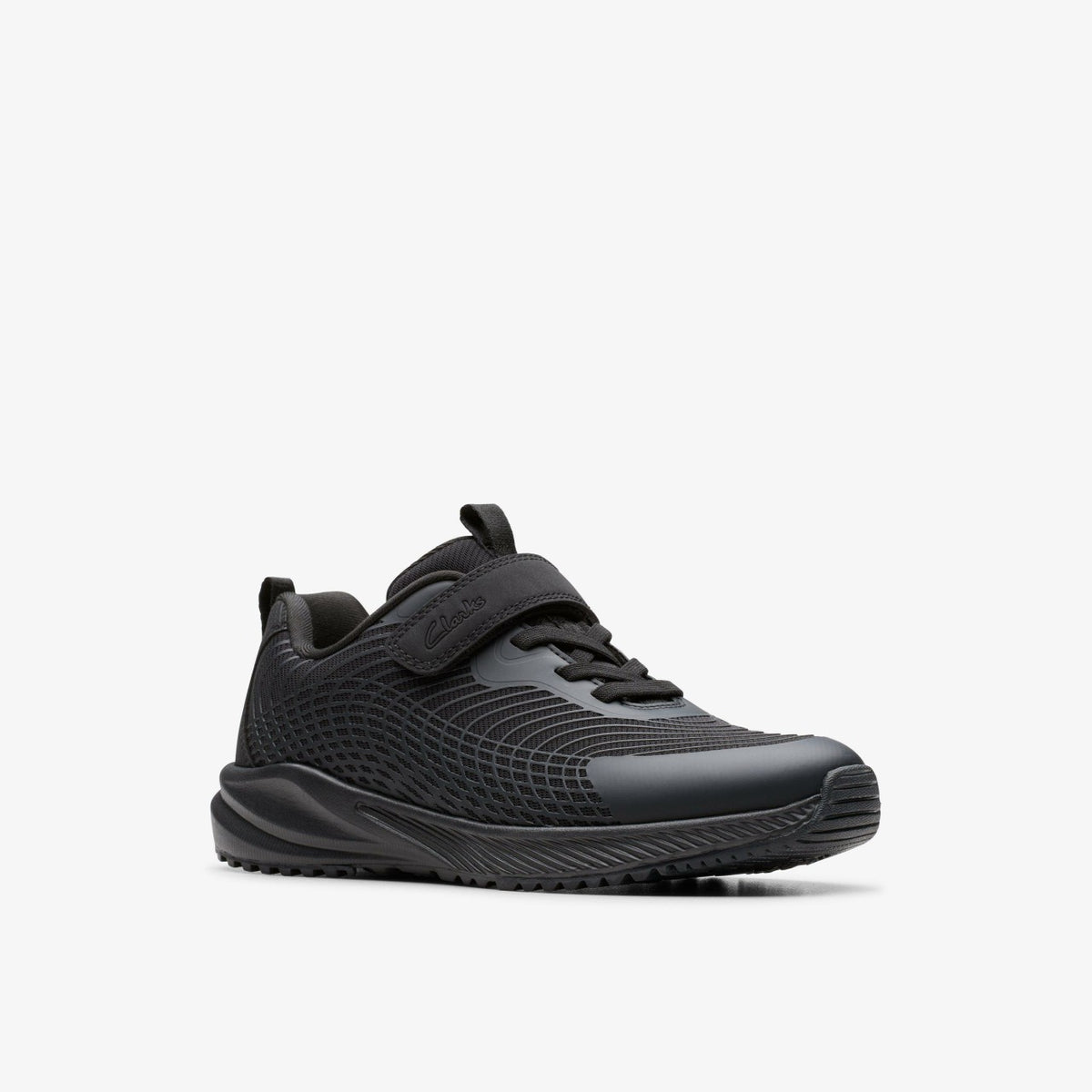 Deyes Dash Kid Black/Black - Clarks Kids