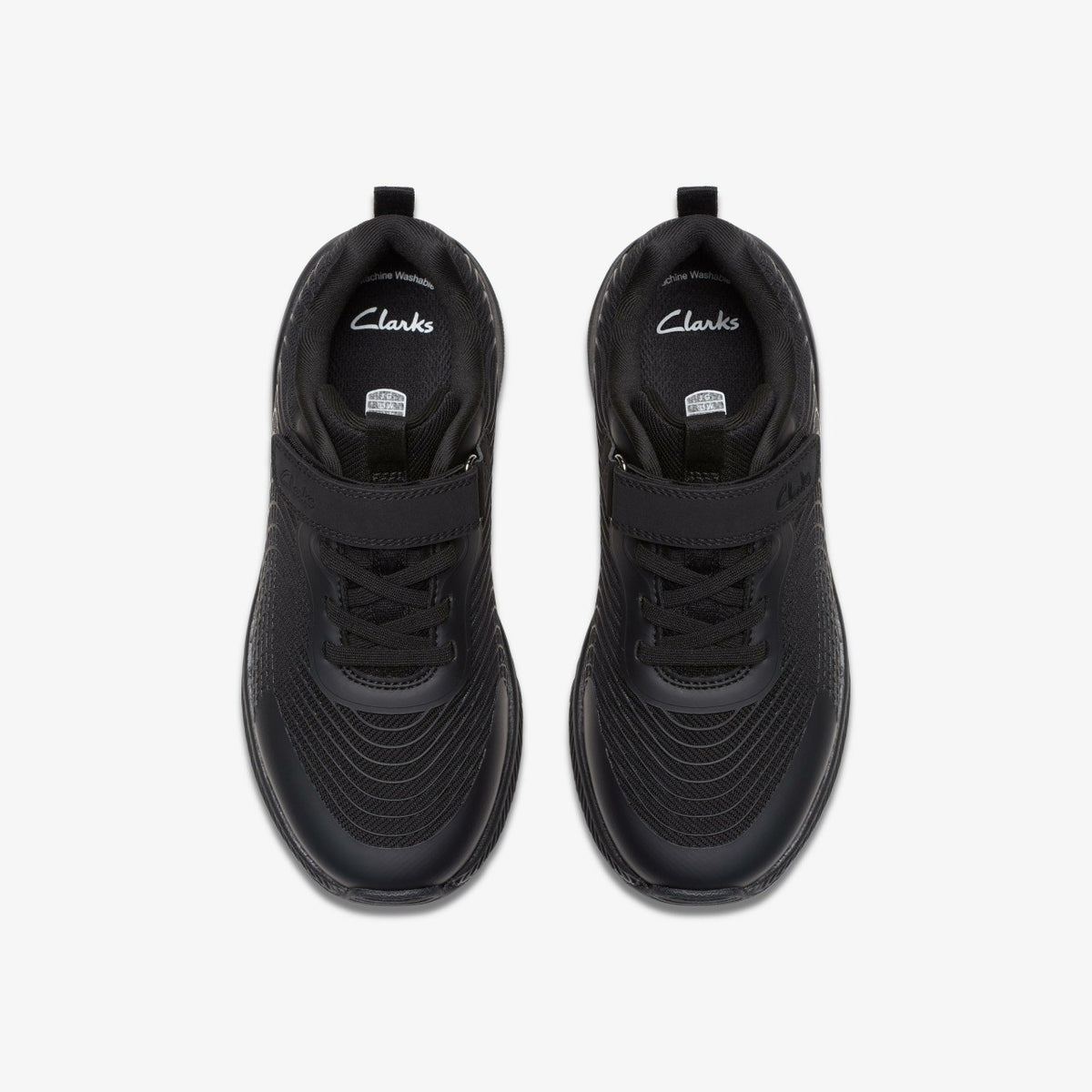 Deyes Dash Kid Black/Black - Clarks Kids
