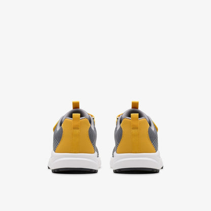 Deyes Dash Kid Grey Synthetic - Clarks Kids