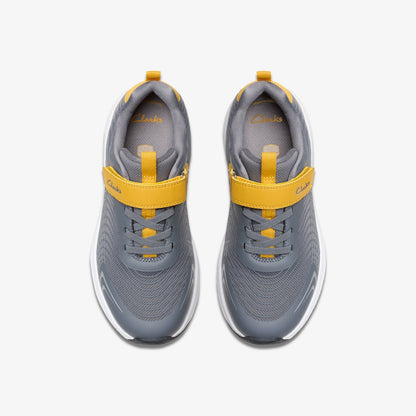 Deyes Dash Kid Grey Synthetic - Clarks Kids