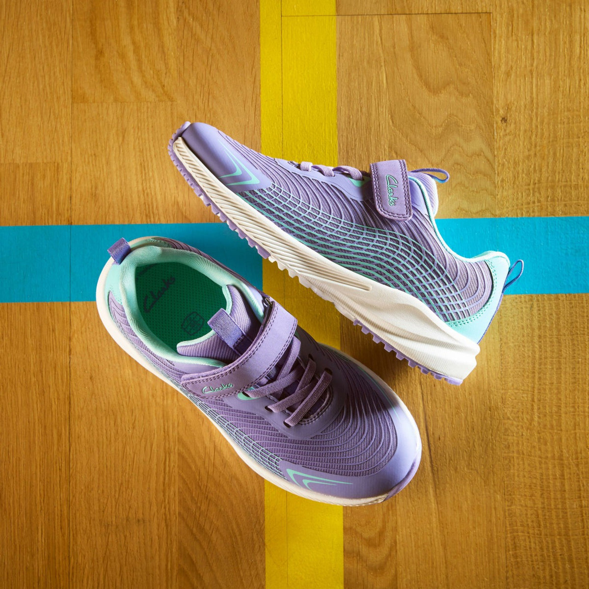Deyes Dash Kids Purple Synthetic - Clarks Kids