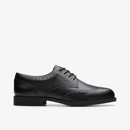 Tapa Pure Youth Black Leather - Clarks Kids