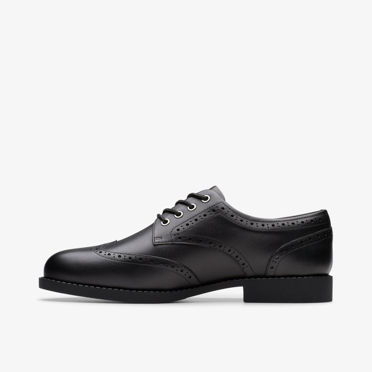 Tapa Pure Youth Black Leather - Clarks Kids