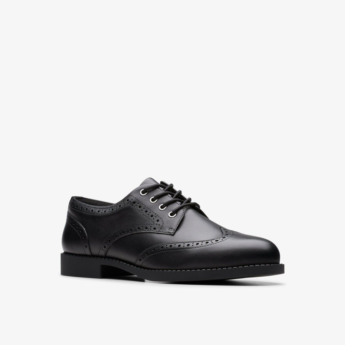 Tapa Pure Youth Black Leather - Clarks Kids