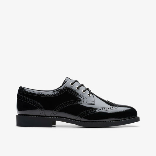 Tapa Pure Youth Black Patent - Clarks Kids