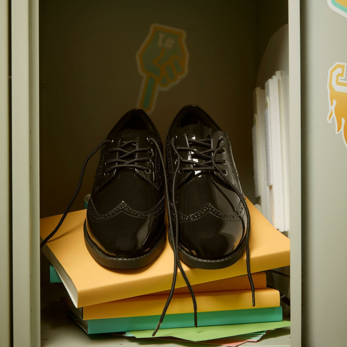 Tapa Pure Youth Black Patent - Clarks Kids