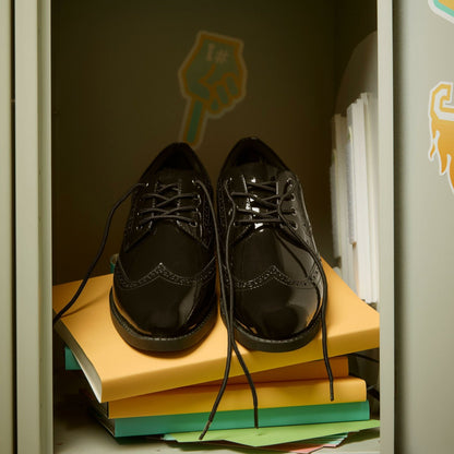 Tapa Pure Youth Black Patent - Clarks Kids