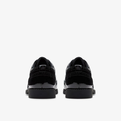 Tapa Pure Youth Black Patent - Clarks Kids
