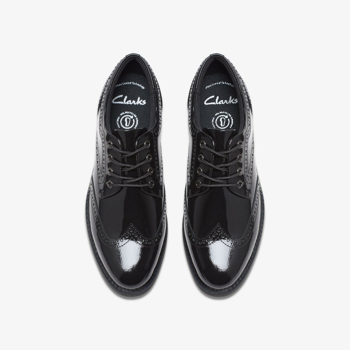 Tapa Pure Youth Black Patent - Clarks Kids