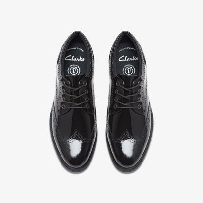 Tapa Pure Youth Black Patent - Clarks Kids