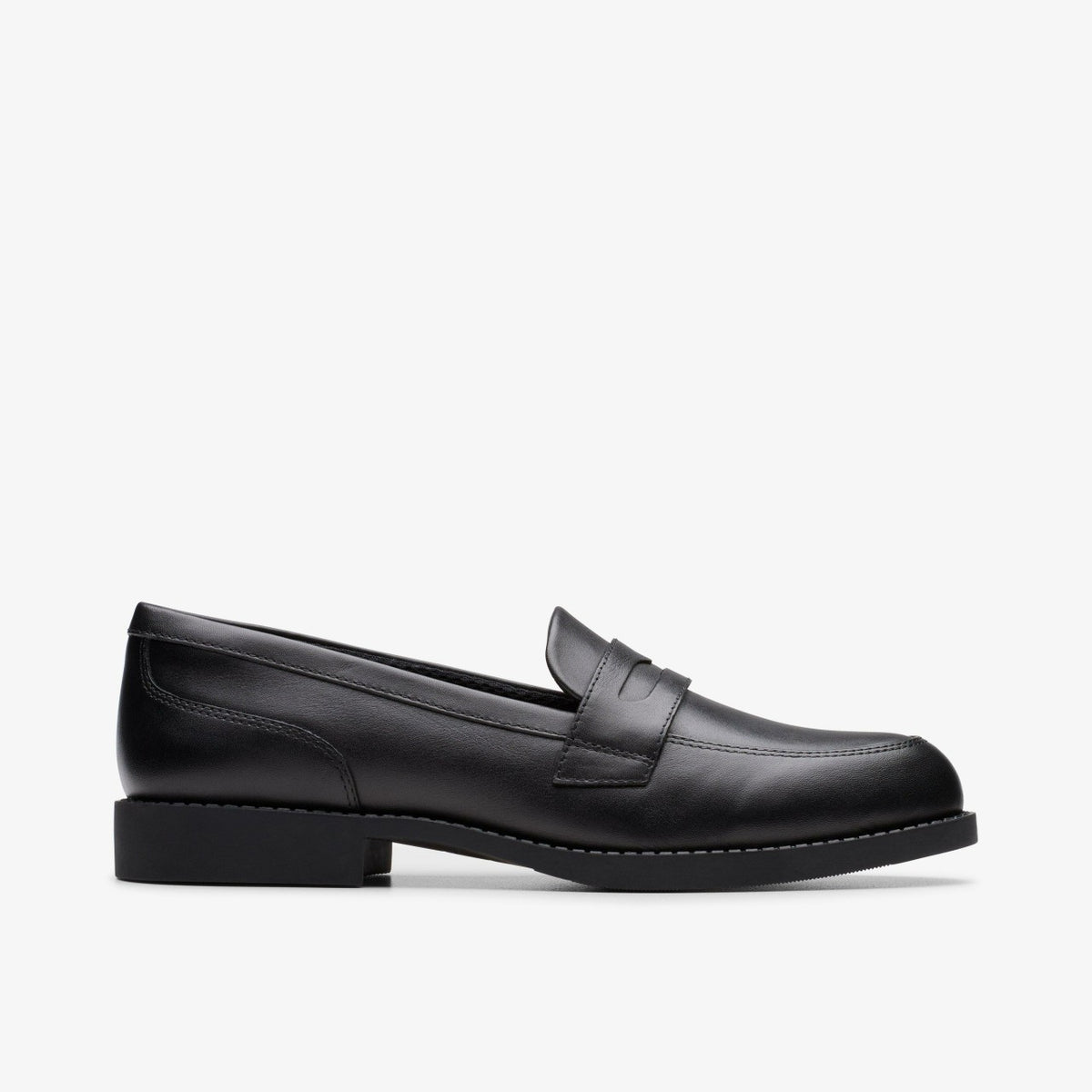 Tapa Edge Youth Black Leather - Clarks Kids
