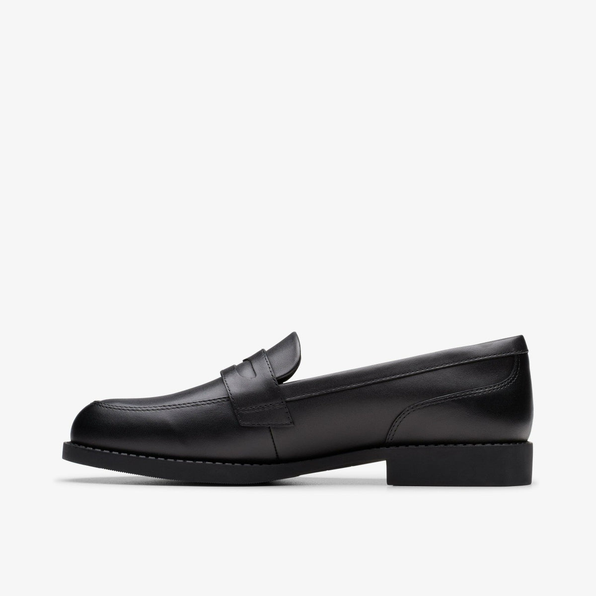 Tapa Edge Youth Black Leather - Clarks Kids
