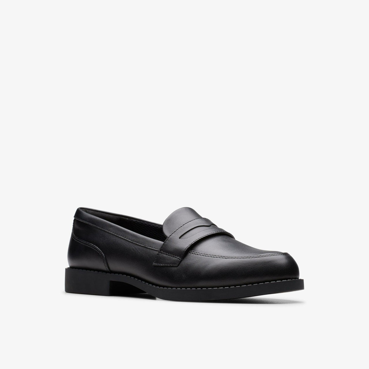 Tapa Edge Youth Black Leather - Clarks Kids
