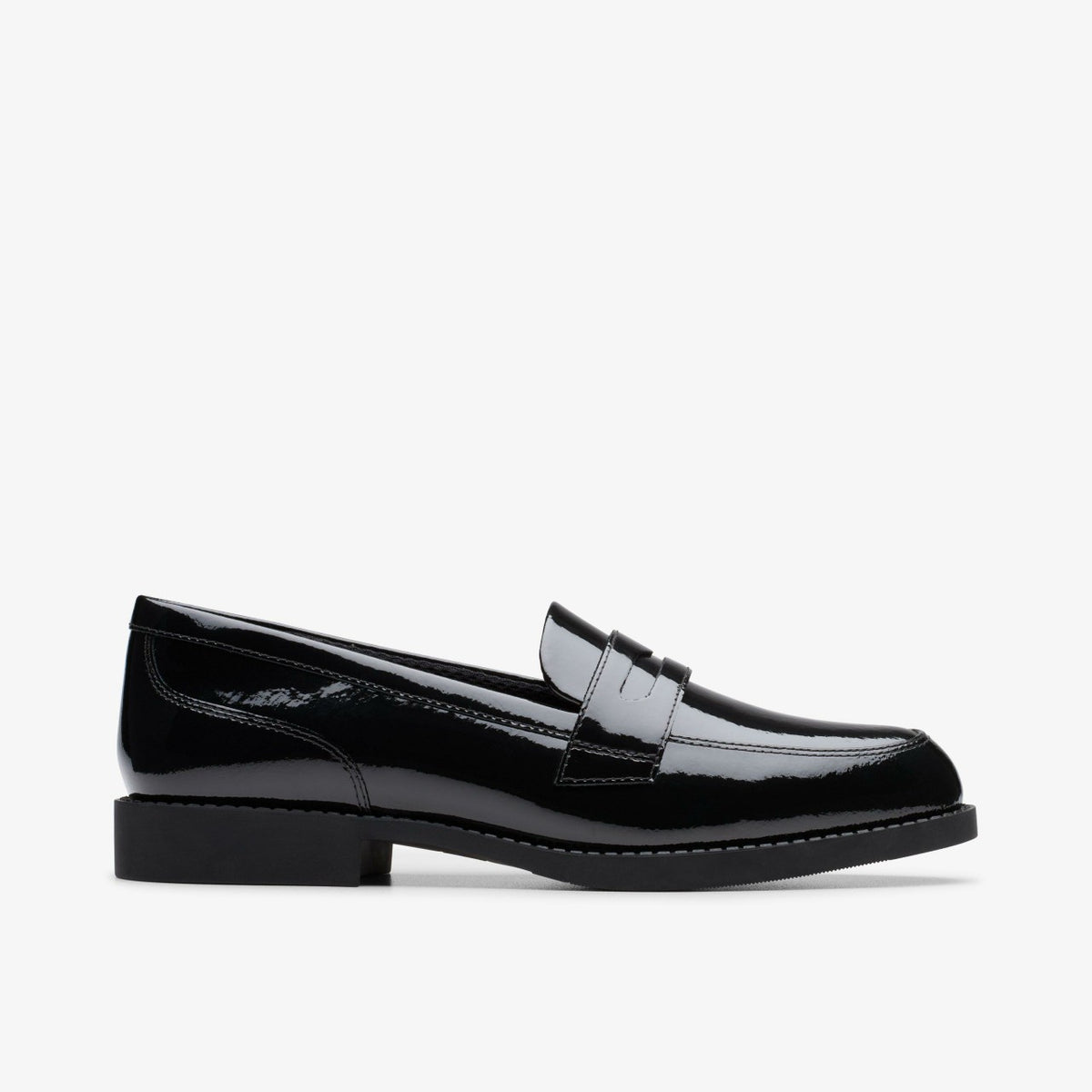 Tapa Edge Youth Black Patent - Clarks Kids