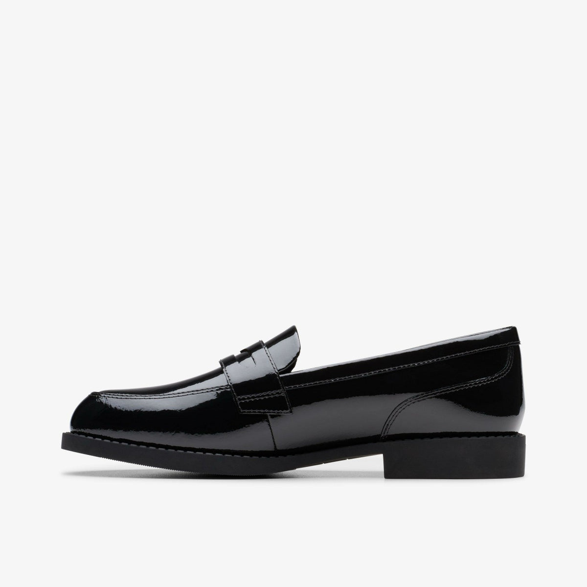 Tapa Edge Youth Black Patent - Clarks Kids