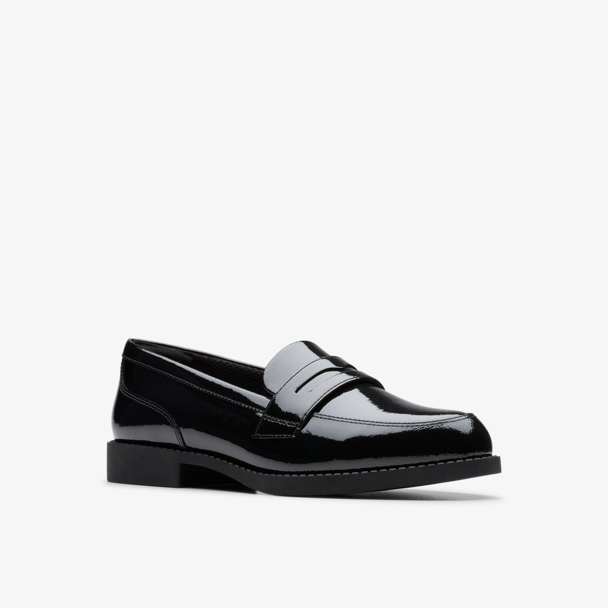 Tapa Edge Youth Black Patent - Clarks Kids