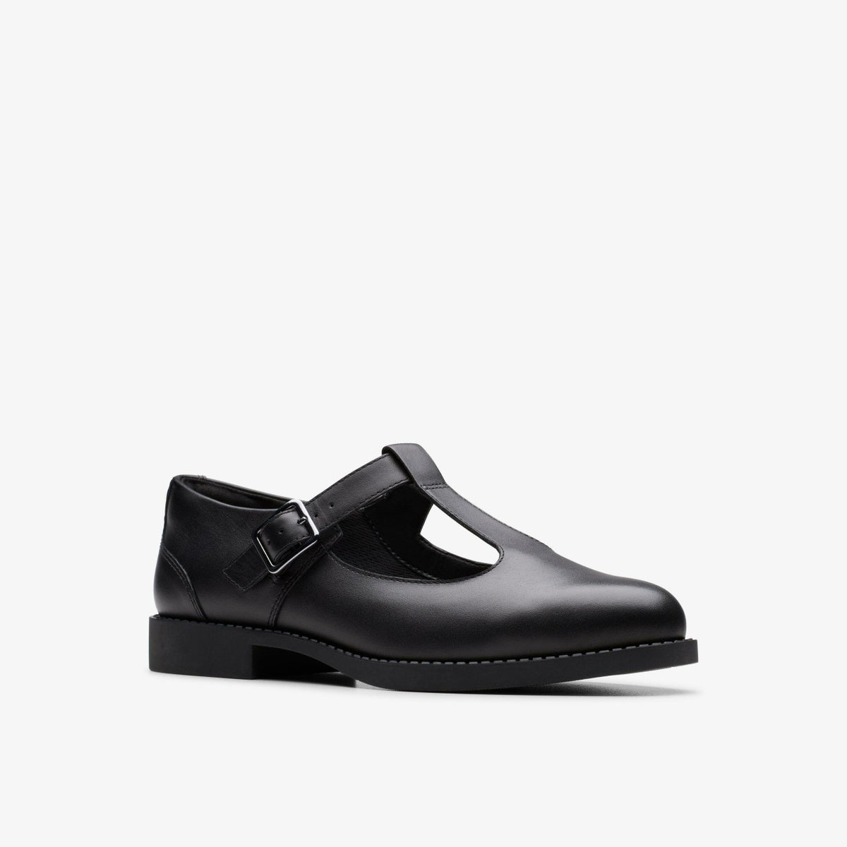 Tapa Hope Youth Black Leather - Clarks Kids