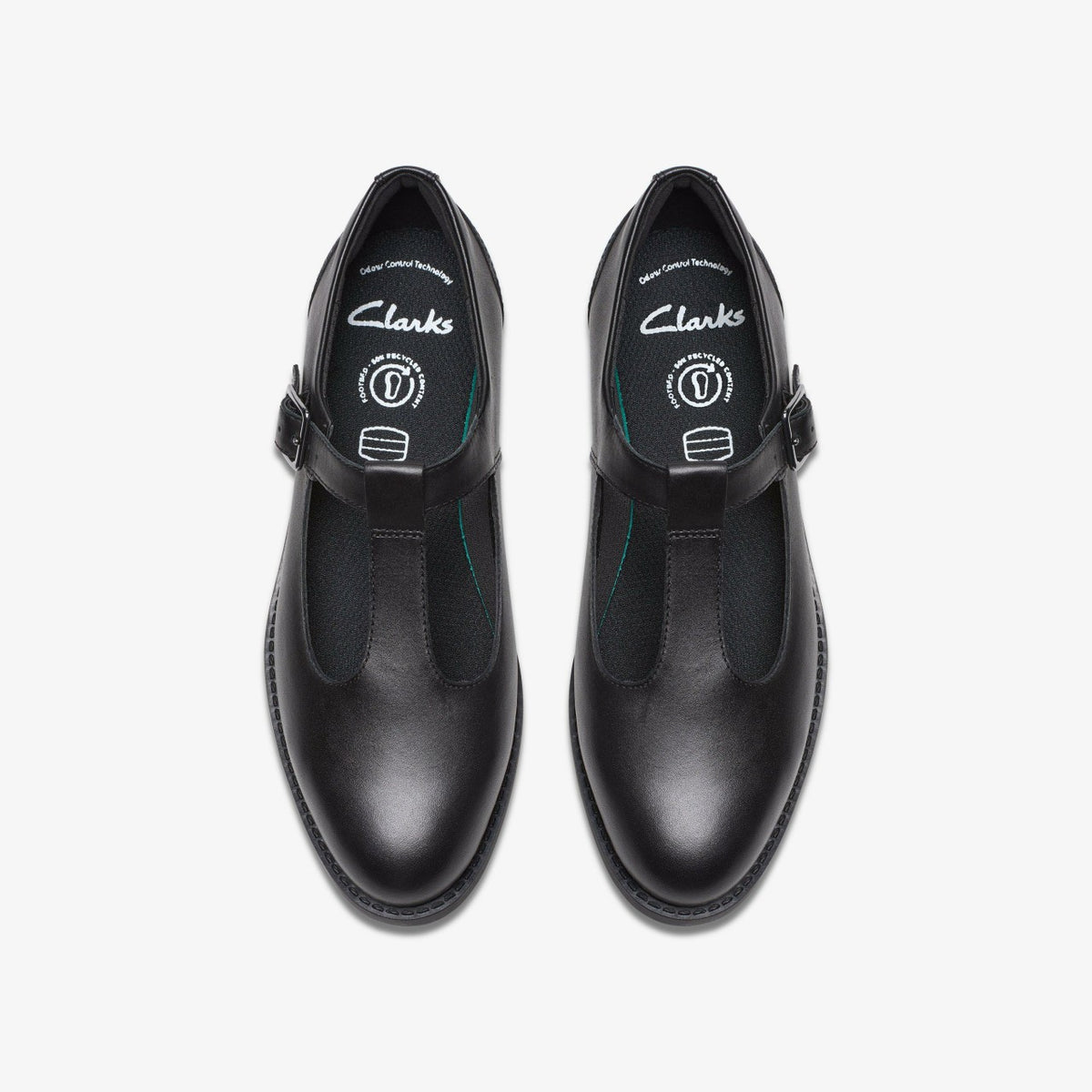 Tapa Hope Youth Black Leather - Clarks Kids