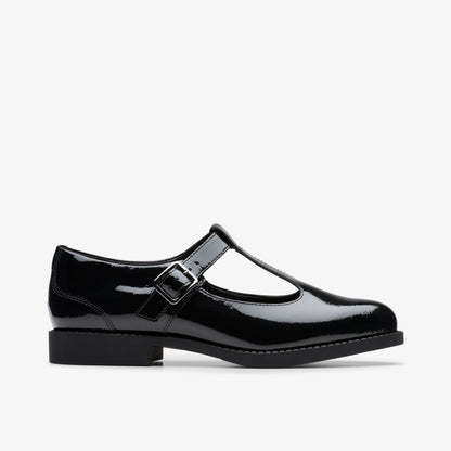 Tapa Hope Youth Black Patent - Clarks Kids