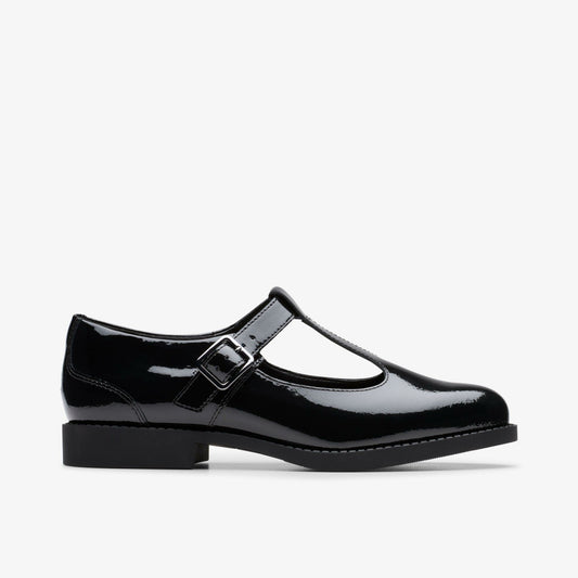 Tapa Hope Youth Black Patent - Clarks Kids