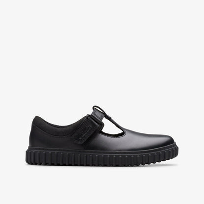 Cove Hope Kid Black Leather - Clarks Kids