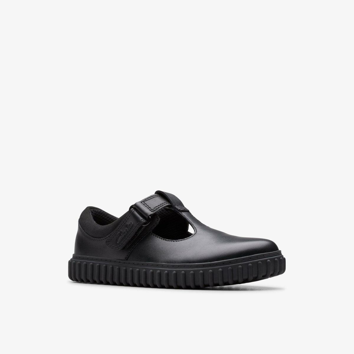Cove Hope Kid Black Leather - Clarks Kids