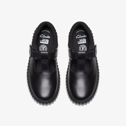 Cove Hope Kid Black Leather - Clarks Kids