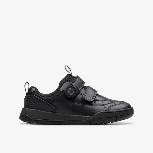 Laser Cross Kid Black Leather - Clarks Kids