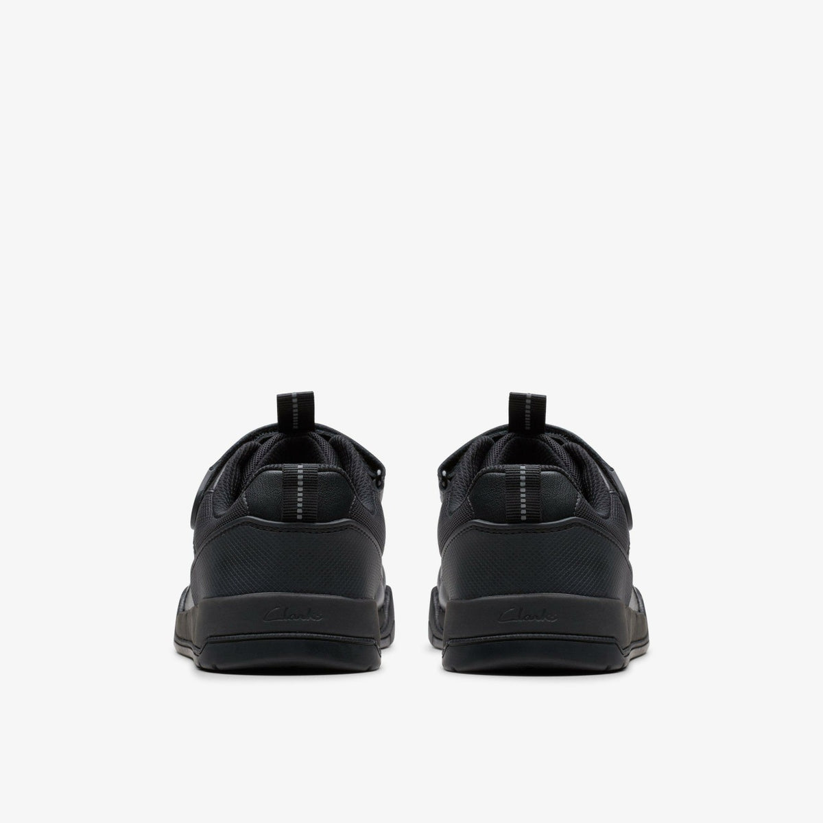 Laser Cross Youth Black Leather - Clarks Kids