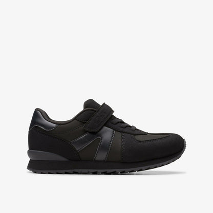 Jaspen Vibe Kid Black/Black - Clarks Kids