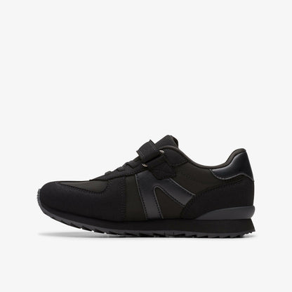 Jaspen Vibe Kid Black/Black - Clarks Kids