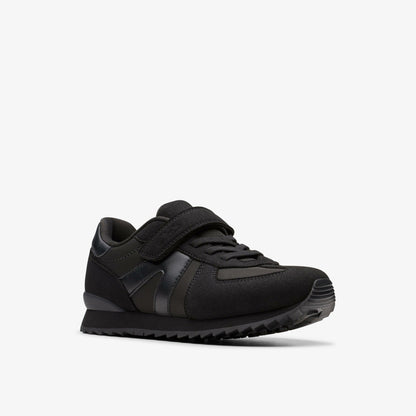 Jaspen Vibe Kid Black/Black - Clarks Kids