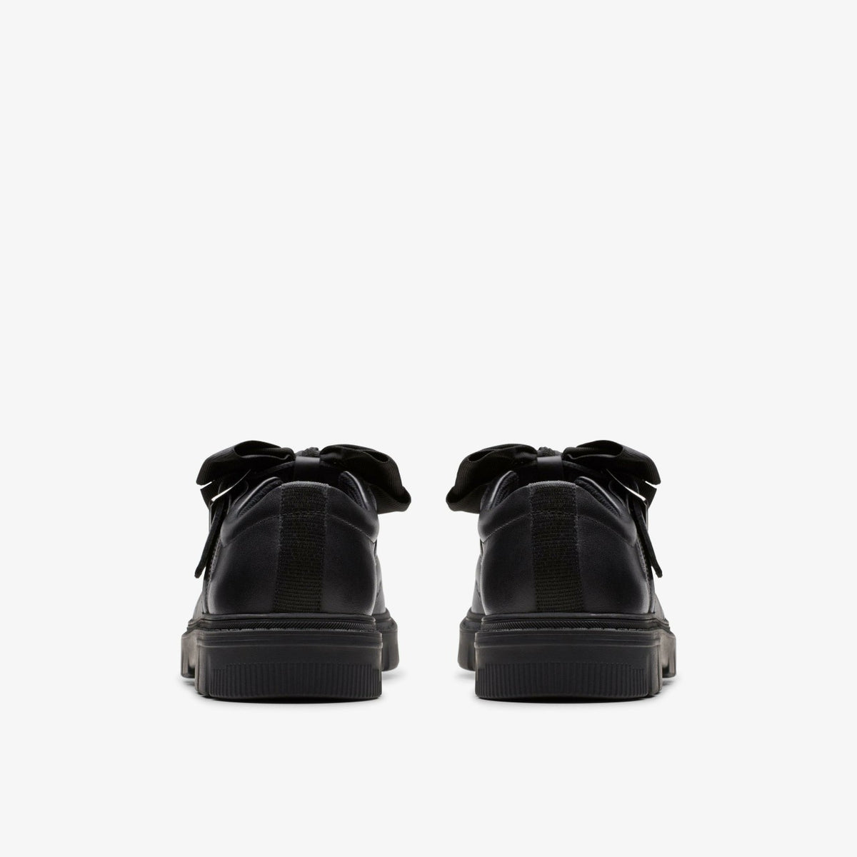 Lorcam Jane Youth Black Leather - Clarks Kids