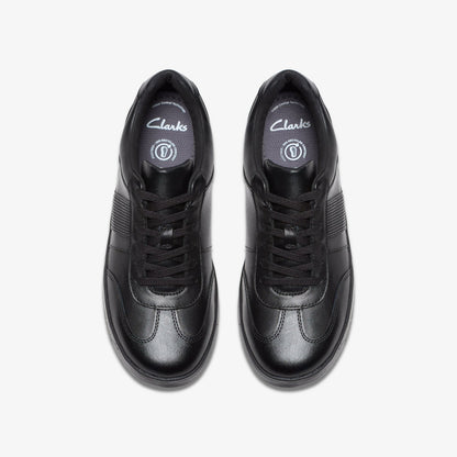 Disco Pace Youth Black Leather - Clarks Kids