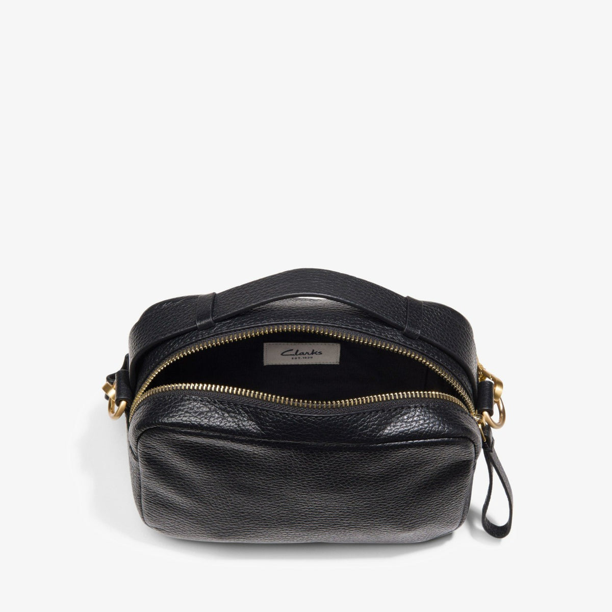 Camera Cross Black Leather - Clarks Women